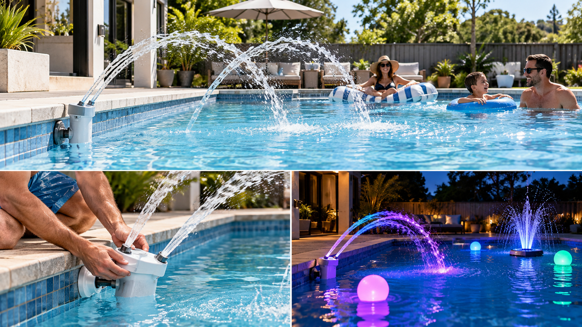 How to Use a Pool Fountain: 7 Tips for Better Water Effects, Cooling & Nighttime Ambiance