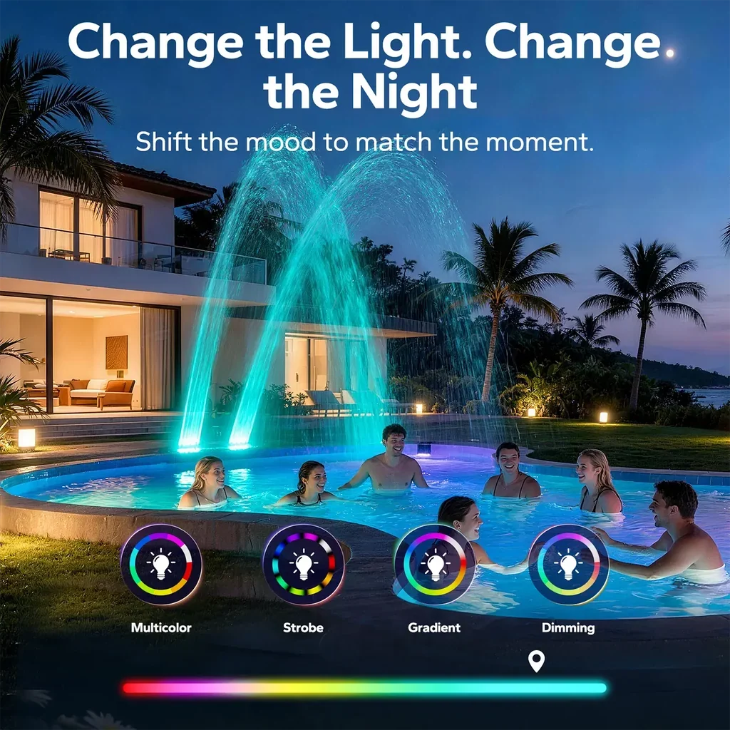 How to Transform Your Pool From Daytime Fun to Nighttime Magic
