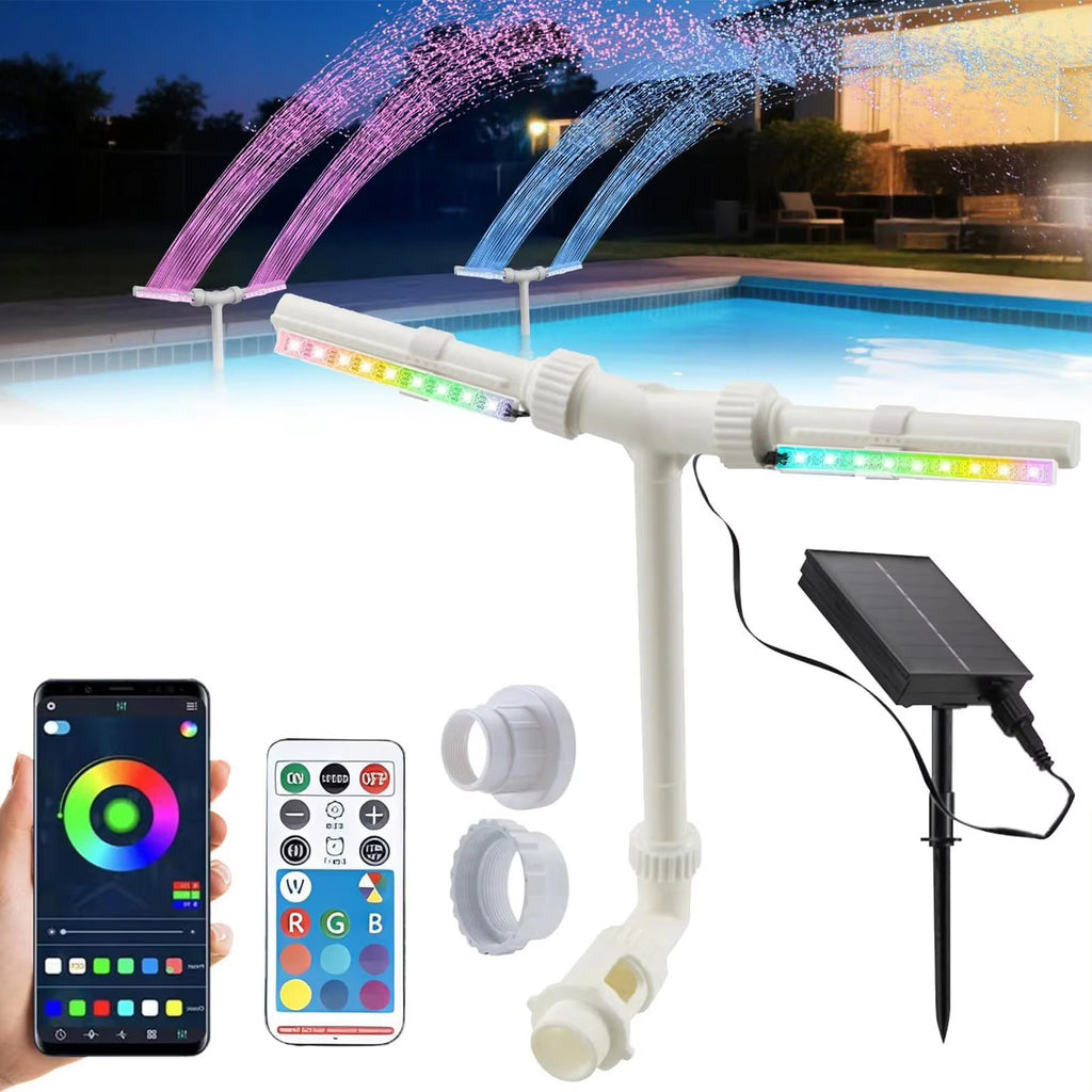 Solar-Powered Pool Fountains