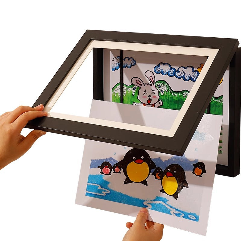 Wooden Magnetic Photo Frame