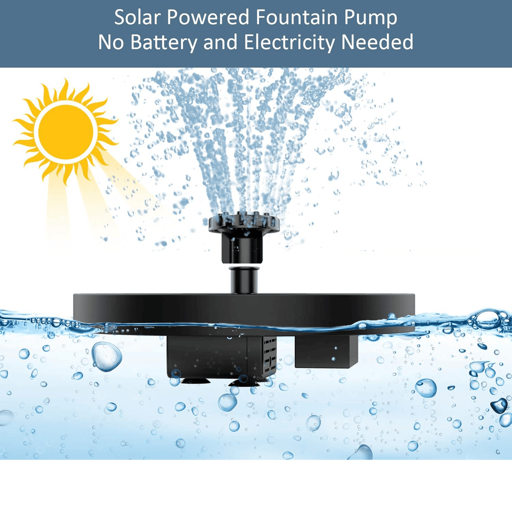 Solar-powered fountain Pool/Garden/Bathtub