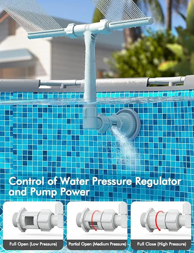 Solar-Powered Pool Fountains