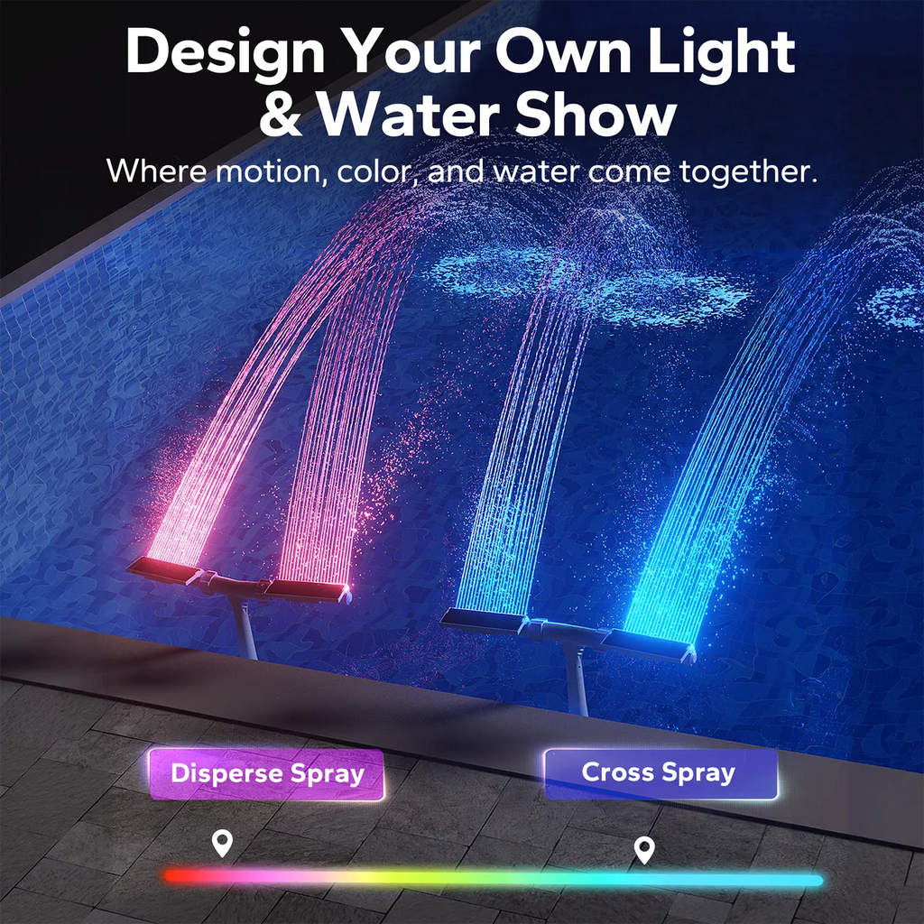 Solar-Powered Pool Fountains