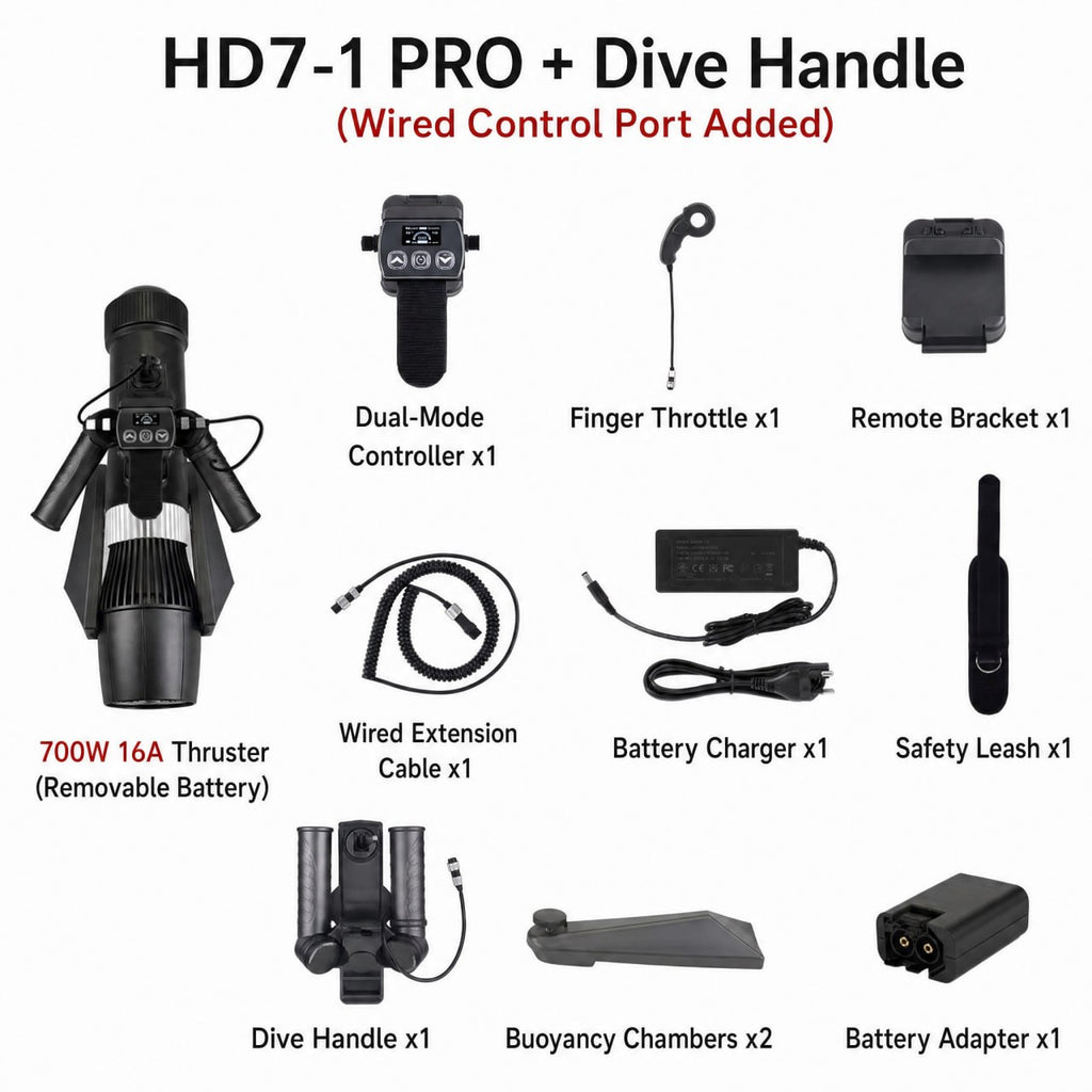 Enhanced 2-in-1 Underwater Scooter